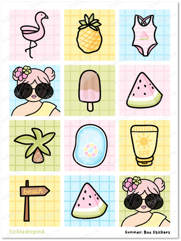 Summer | BOX STICKER (1.3")