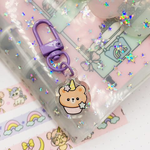 ACRYLIC CHARM | Bear-icorn Cupcake