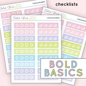 CHECKLISTS | Bold Basics