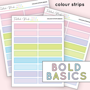 COLOUR STRIPS | Bold Basics