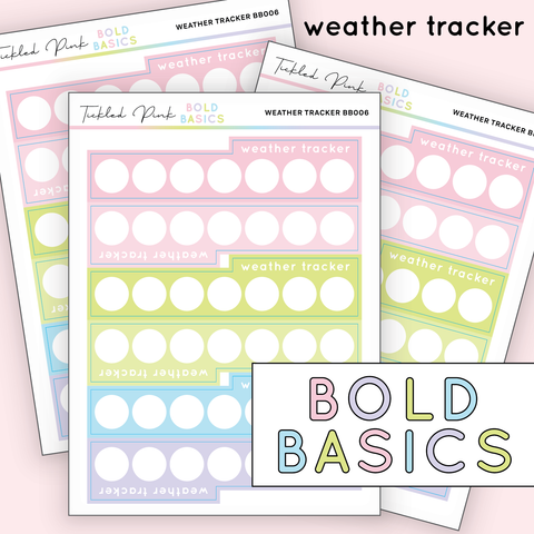 WEATHER TRACKER | Bold Basics