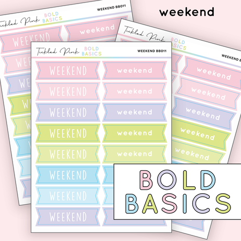 WEEKEND | Bold Basics