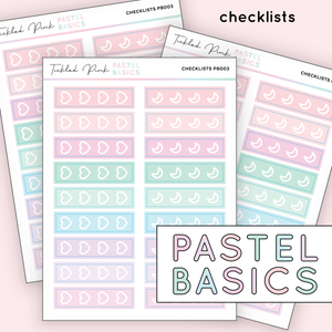 CHECKLISTS | Pastel Basics