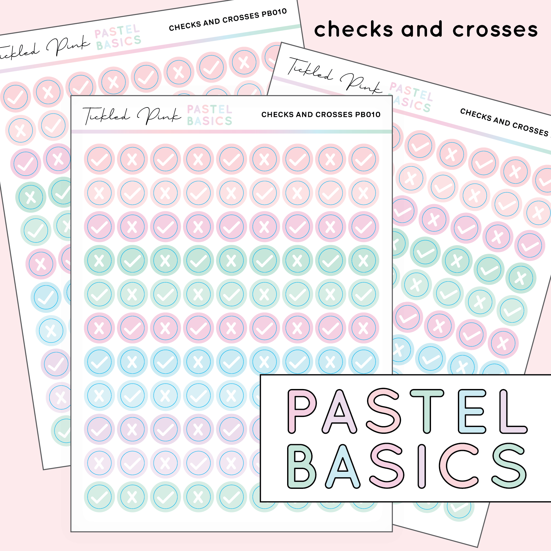 CHECKS AND CROSSES | Pastel Basics