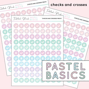 CHECKS AND CROSSES | Pastel Basics