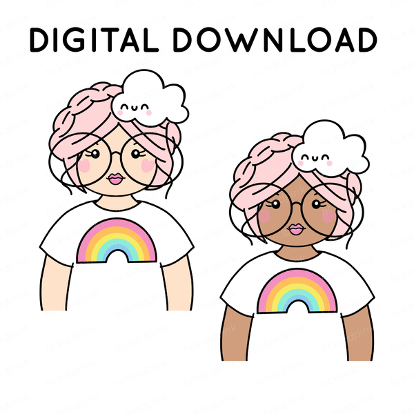 Rainbow Tee | DIGITAL DOWNLOAD